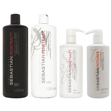 SHAMPOO SEBASTIAN EMPHASESEBPT019 1000ML +CONDITIONER +MASCARILLA +POTION 9 PENETRAITT