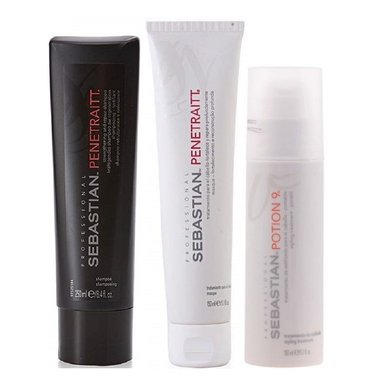 SHAMPOO SEBASTIAN EMPHASESEBPT021 250ML + MASCARILLA + CREMA POTION9 PENETRAITT