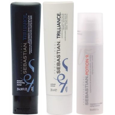 SHAMPOO SEBASTIAN EMPHASESEBTR007 250ML + ACONDICIONADOR + POTION 9 TRILLIANCE