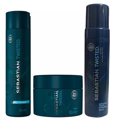 SHAMPOO SEBASTIAN EMPHASESEBTW026 250ML + MASCARILLA + MOUSSE TWISTED