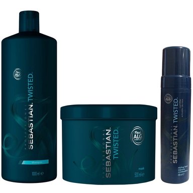 SHAMPOO SEBASTIAN EMPHASESEBTW030 1000ML + MASCARILLA + MOUSSE TWISTED
