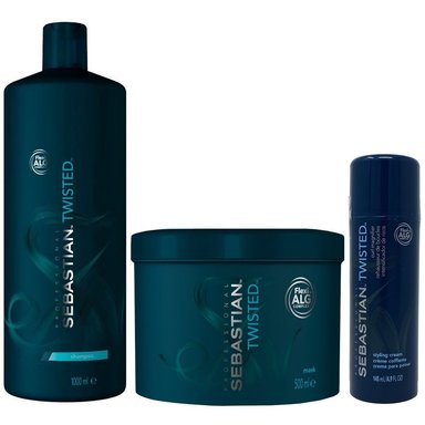 SHAMPOO SEBASTIAN EMPHASESEBTW031 1000ML + MASCARILLA + CREMA TWISTED