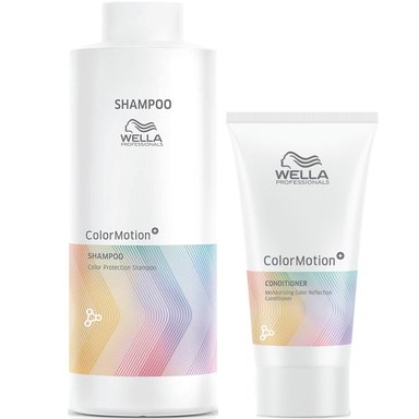 SHAMPOO WELLA PROFESSIONALS EMPHASEWPCM009 1000ML CABELLO TEÑIDO + ACONDICIONADOR WELLA COLOR MOTION