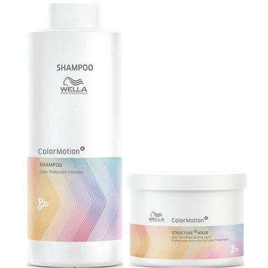 SHAMPOO WELLA PROFESSIONALS EMPHASEWPCM010 1000ML CABELLO TEÑIDO + MASCARILLA WELLA COLOR MOTION