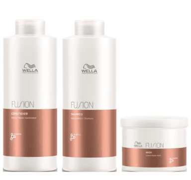 SHAMPOO WELLA PROFESSIONALS EMPHASEWPFS012 1000ML REPARADOR + ACONDICIONADOR + MASCARILLA WELLA FUSION