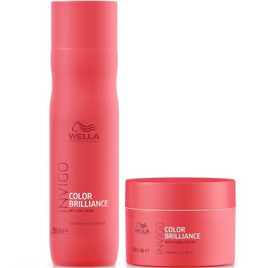 SHAMPOO WELLA PROFESSIONALS EMPHASEWPIB009 250ML + MASCARILLA 150ML WELLA INVIGO BRILLIANCE