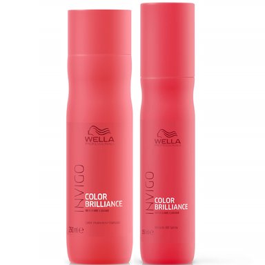 SHAMPOO WELLA PROFESSIONALS EMPHASEWPIB010 250ML + SPRAY 150ML WELLA INVIGO BRILLIANCE