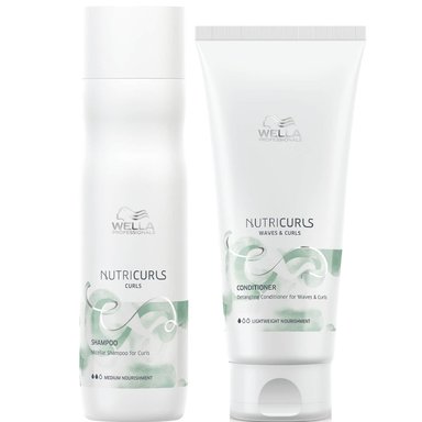 SHAMPOO WELLA PROFESSIONALS EMPHASEWPNC010 RIZOS 250ML + ACONDICIONADOR 200ML WELLA NUTRICURLS