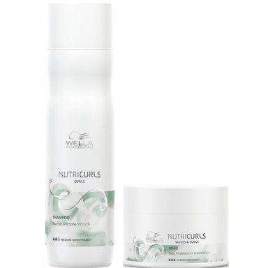 SHAMPOO WELLA PROFESSIONALS EMPHASEWPNC011 MICELAR RIZOS 250ML + MASCARILLA 150ML WELLA NUTRICURLS