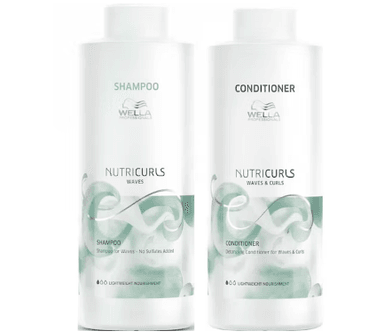 SHAMPOO WELLA PROFESSIONALS EMPHASEWPNC033 ONDAS 1000ML + ACONDICIONADOR 1000ML WELLA NUTRICURLS