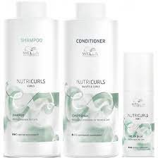 SHAMPOO PARA ONDAS 1000ML + ACONDICIONADOR + SPRAY WELLA NUTRICURLS