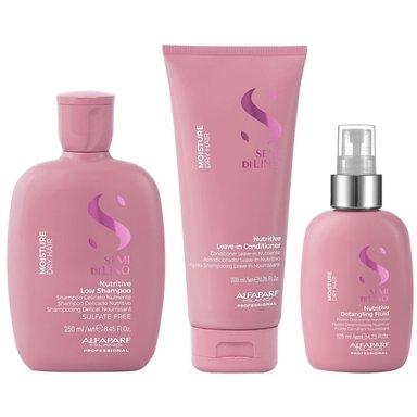 SHAMPOO ALFAPARF MILANO EMPHASEASDLN014 250ML NUTRITIVO + ACONDICIONADOR + SPRAY MOISTURE
