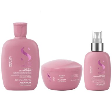 SHAMPOO ALFAPARF MILANO EMPHASEASDLN016 250ML NUTRITIVO + MASCARILLA + SPRAY MOISTURE