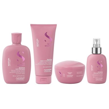 SHAMPOO ALFAPARF MILANO EMPHASEASDLN019 250ML + ACONDICIONADOR + MASCARILLA + SPRAY MOISTURE