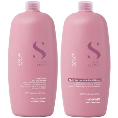 SHAMPOO ALFAPARF MILANO EMPHASEASDLN024 1000ML NUTRITIVO SIN SAL + ACONDICIONADOR MOISTURE