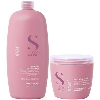 SHAMPOO ALFAPARF MILANO EMPHASEASDLN025 NUTRITIVO SIN SAL 1000ML + MASCARILLA MOISTURE