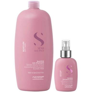 SHAMPOO ALFAPARF MILANO EMPHASEASDLN026 NUTRITIVO SIN SAL 1000ML+ SPRAY DESENREDANTE MOISTURE