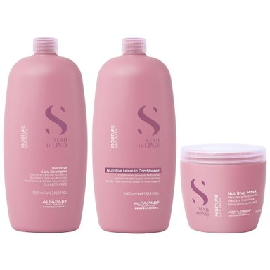 SHAMPOO ALFAPARF MILANO EMPHASEASDLN028 NUTRITIVO 1000ML+ ACONDICIONADOR+ MASCARILLA MOISTURE