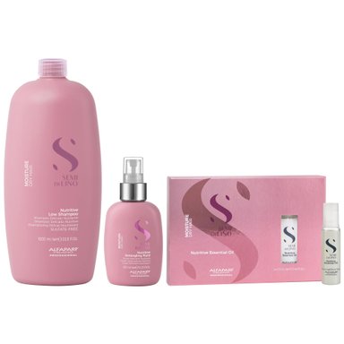 SHAMPOO ALFAPARF MILANO EMPHASEASDLN033 NUTRITIVO SIN SAL 1000ML + SPRAY + AMPOLLAS MOISTURE