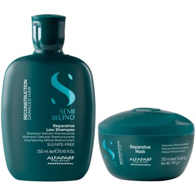 SHAMPOO ALFAPARF MILANO EMPHASEASDLR008 250ML REPARADOR SIN SAL + MASCARILLA RECONSTRUCTION
