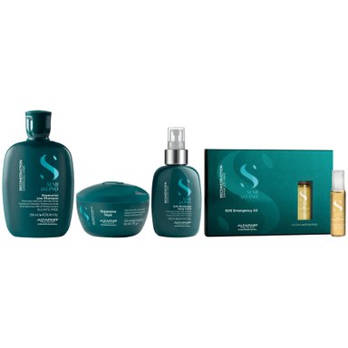SHAMPOO ALFAPARF MILANO EMPHASEASDLR018 250ML + MASCARILLA+ SPRA + AMPOLLA SOS RECONSTRUCTION