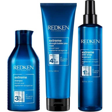 SHAMPOO REDKEN EMPHASERDKEX013 300ML REPARADOR + MASCARILLA + CREMA ANTI SNAP EXTREME - 1