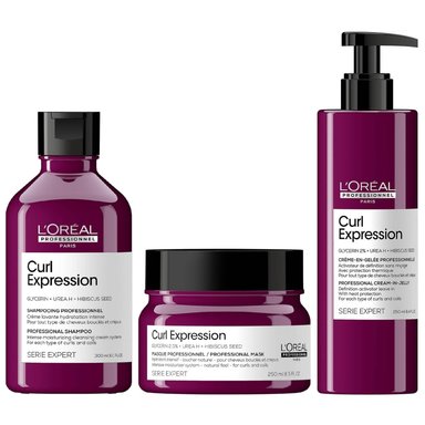 SHAMPOO LOREAL PROFESSIONNEL EMPHASELOCE014 300ML HIDRATANTE + MASCARILLA + GEL LOREAL CURL EXPRESSION - 5