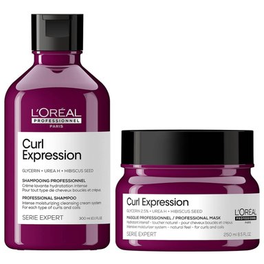 SHAMPOO LOREAL PROFESSIONNEL EMPHASELOCE008 HIDRATANTE + MASCARILLA RIZOS ONDAS LOREAL CURL EXPRESSION - 1