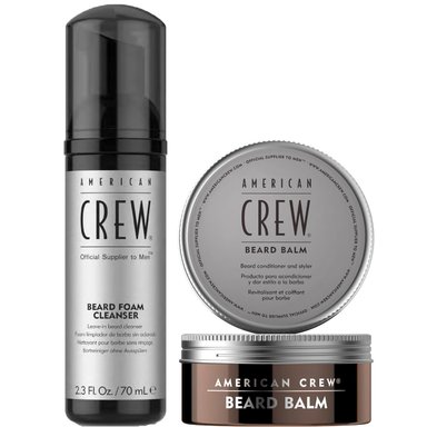ESPUMA AMERICAN CREW LIMPIEZA BEARD FOAM + CERA BARBA MEN - 1