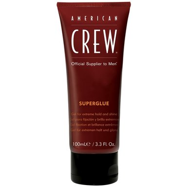 GEL AMERICAN CREW SUPERGLUE FIJACIÓN EXTREMA Y BRILLO ALTO MEN 100 ML - 1