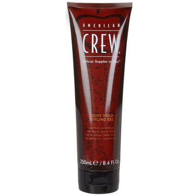 GEL AMERICAN CREW SIN ALCOHOL FIJACIÓN SUAVE LIGHT HOLD STYLING MEN 250 ML - 1