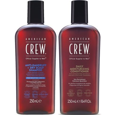 SHAMPOO ANTICASPA AMERICAN CREW ANTI DANDRUFF + ACONDICIONADOR MEN - 1