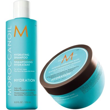 SHAMPOO MOROCCANOIL 250ML HIDRATANTE + MASCARILLA INTENSA HYDRATION - 1