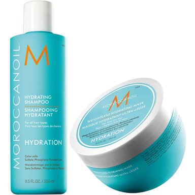 SHAMPOO MOROCCANOIL 250ML HIDRATANTE + MASCARILLA ULTRALIGERA HYDRATION - 1