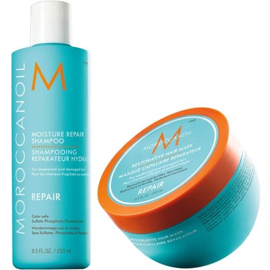 SHAMPOO MOROCCANOIL 250ML REPARADOR + MASCARILLA REPAIR - 1