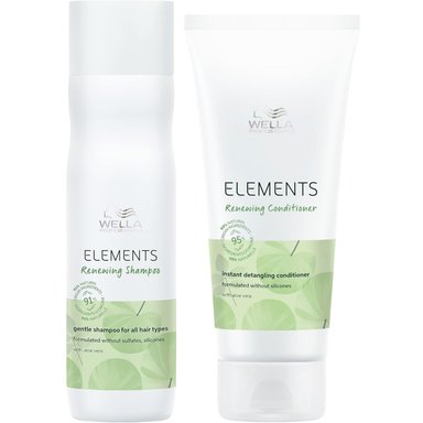 SHAMPOO RENOVADOR 250ML + ACONDICIONADOR WELLA ELEMENTS RENEWING - 1
