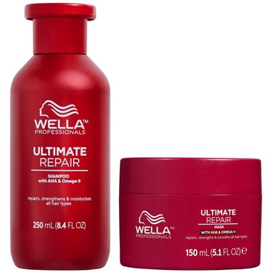 SHAMPOO REPARADOR 250ML + MASCARILLA WELLA ULTIMATE REPAIR - 1