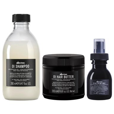 SHAMPOO ANTIOXIDANTE + HAIR BUTTER + ALL IN ONE MILK 50ML DAVINES OI - 1