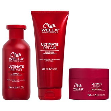 SHAMPOO 250ML + ACONDICIONADOR + MASCARILLA WELLA ULTIMATE REPAIR - 1