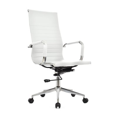 SILLON DE ESCRITORIO BOSS BLANCO CON CABECERO BONNO