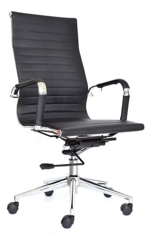 SILLON DE ESCRITORIO BONNO BOSS NEGRO CON CABECERO