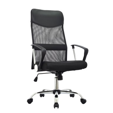 SILLA DE ESCRITORIO BONNO SEUL ECO NEGRO CON CABECERO