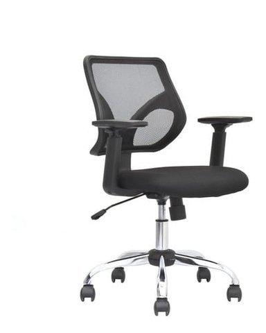 SILLA DE ESCRITORIO BONNO MALIBU BRAZOS REGULABLES NEGRO