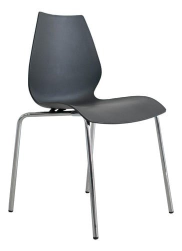 SILLA DE DISEÑO BONNO BRENDA NEGRO