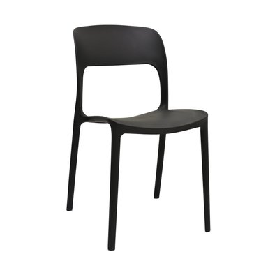 SILLA DE DISEÑO BONNO OBI NEGRO