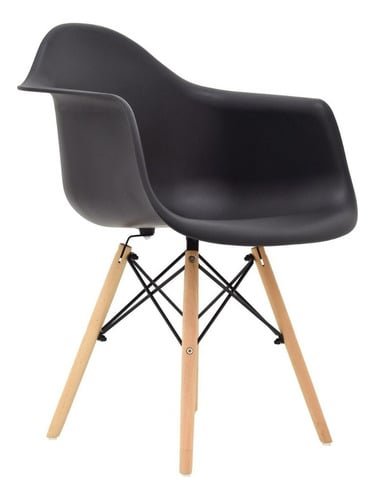 SILLA DE DISEÑO EAMES NEGRO BONNO