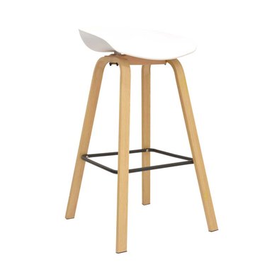 SILLA BAR BONNO MISURI BANCO FIJO BLANCO