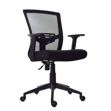 SILLA DE ESCRITORIO KYOTO BRAZOS REGULABLES NEGRO BONNO