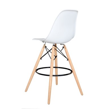 BANCO PARA BAR BONNO EAMES FIJO BLANCO - 4