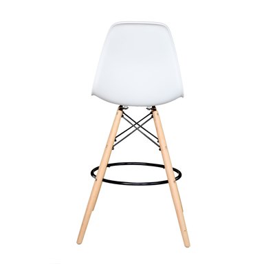 BANCO PARA BAR BONNO EAMES FIJO BLANCO - 5